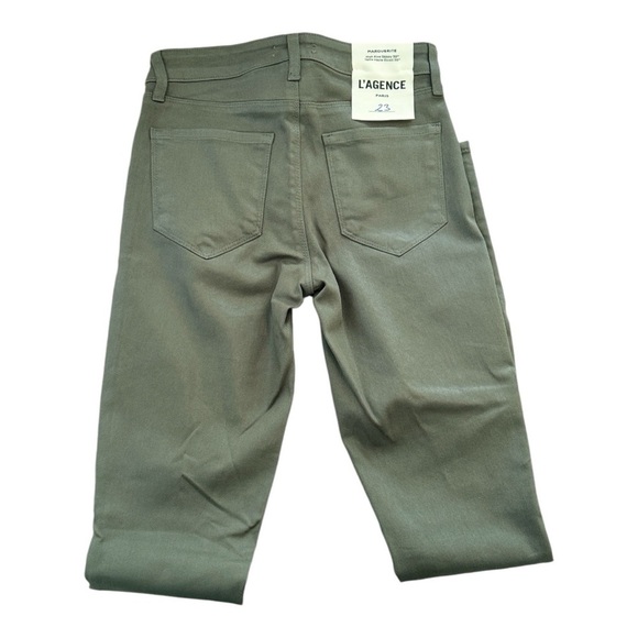 L’AGENCE Margurite‎ High-Rise Coated in Ivy Green Skinny Jean | 23 - Picture 5 of 7